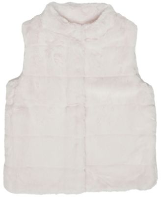 Epic Threads Big Girls Textured Stripe Faux-Fur Vest