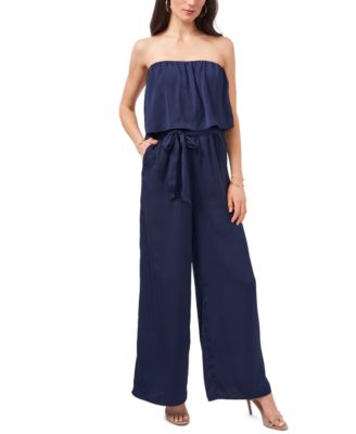 1. State Women's Strapless Jumpsuits. Rich Black Medium (no belt)
