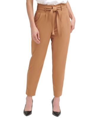 Pantalon slim plissé à taille nouée Calvin Klein