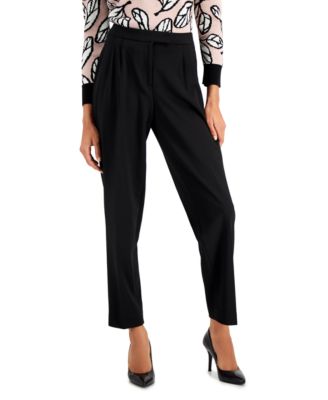 Pantalon taille haute en sergé Ridge d'Anne Klein Anne