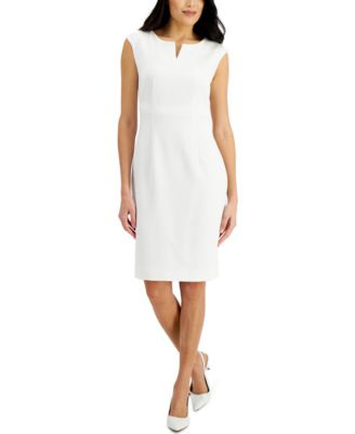 Kasper Notched-Neck Sheath Dress