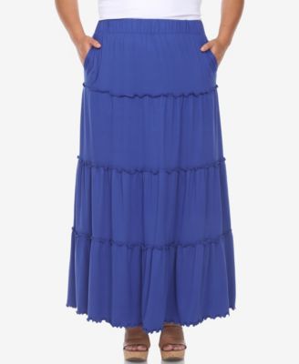 Chemise à volants grande taille White Mark