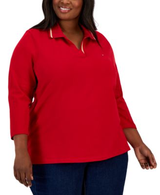Tommy Hilfiger Plus Size Johnny-Collar Polo Shirt