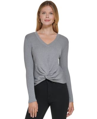 Calvin Klein - Baskets métallisées à devant torsadé pour femme