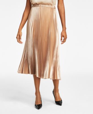 Robe mi-longue plissée à enfiler pour femme Anne Klein