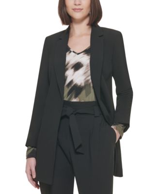 Chemise ouverte à manches froissées Calvin Klein Petite