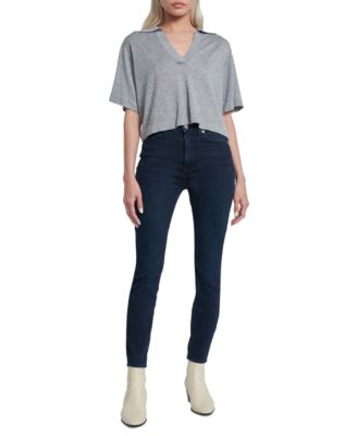 7 For All Mankind Womens High-Waisted Denim Pants Ankle-length Skinny Seren 29