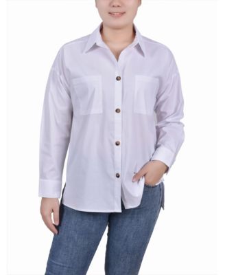 NY Collection NY Collection Petite Long Slee Electric