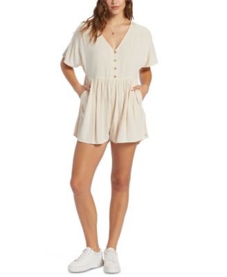 Roxy Juniors Endless Journey V-Neck Jumper . Tapioca XL