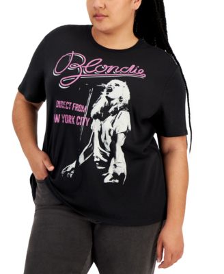 Love Tribe Trendy Plus Size “Blondie” Cotton T-Shirt - Black, Size 3X