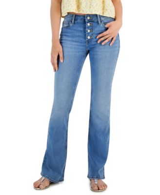 Celebrity Pink Juniors Button-Fly Flare-Leg jeans Silica/Blue Size 3
