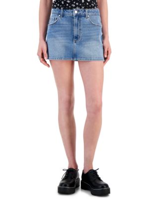 Tinseltown Juniors 5-Pocket Ultra Mini Denim skirt. Light Wash. Size 5
