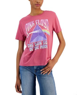Love Tribe Juniors Pink Floyd Short-Sleeve t- shirt . Rose Wine Small.
