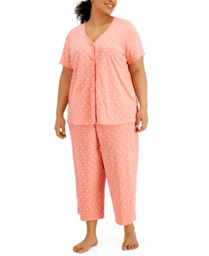 Ensemble pantalon capri en coton grande taille Charter Club