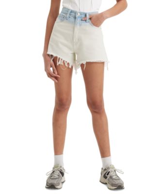 Levis Womens High-Waisted Mom Short Crack Of Dawn 27