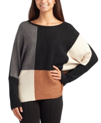 BCX Juniors Oversized Colorblocked Dolman Pullover Seater top -M