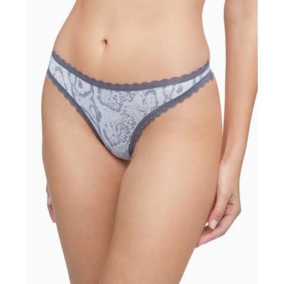 Calvin Klein String à bordure en dentelle pour femme QD3705 Grid Dot