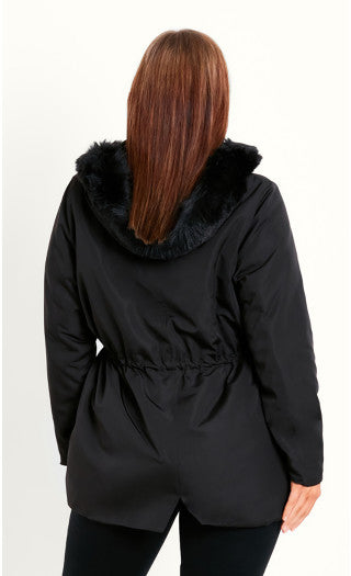 AVENUE Avenue Grande Taille Fausse Fourrure