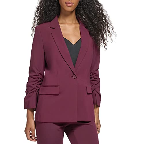 Chemise à un bouton à manches froncées Calvin Klein