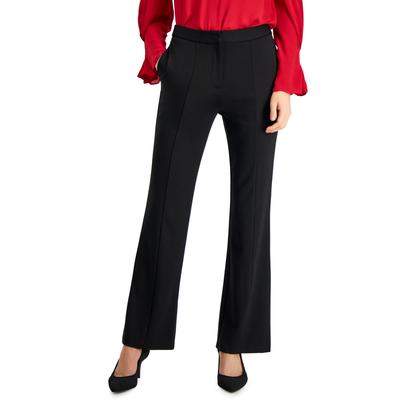 Pantalon évasé taille haute en tricot ponte pour femme