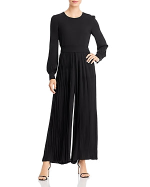 Pantalon large plissé à taille nouée pour femme T Tahari