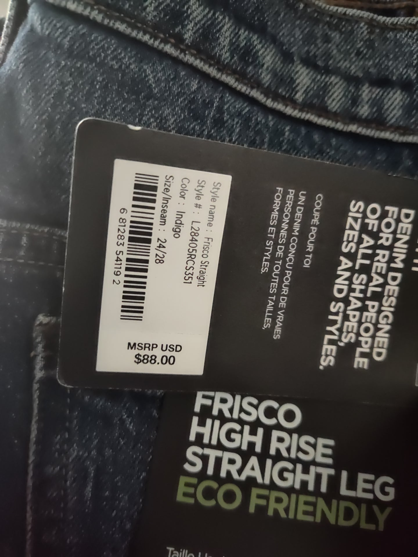 Jean droit taille haute Frisco pour femme de Silver Jeans Co.