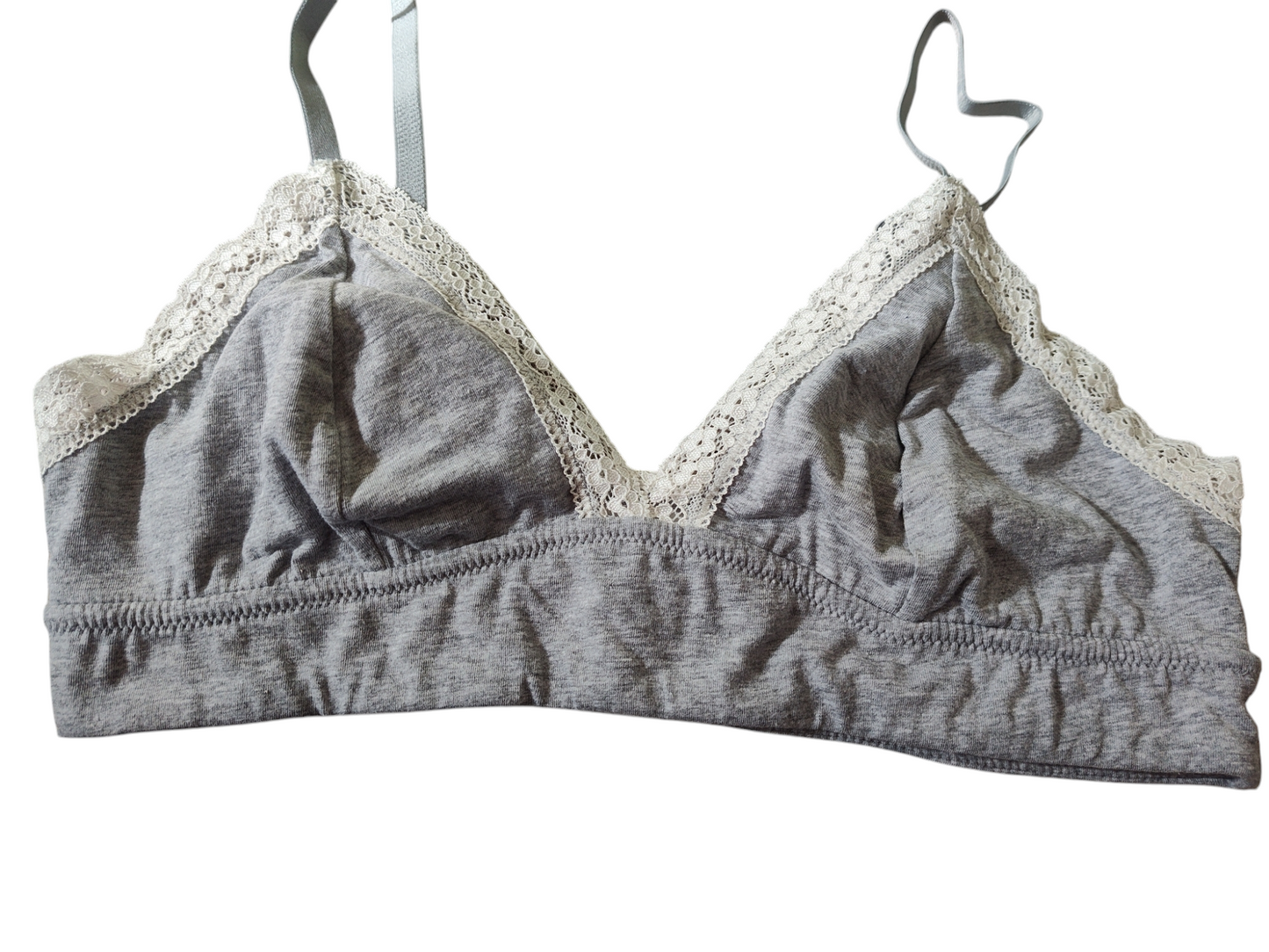 Jenni - Soutien-gorge large en dentelle - Gris chiné