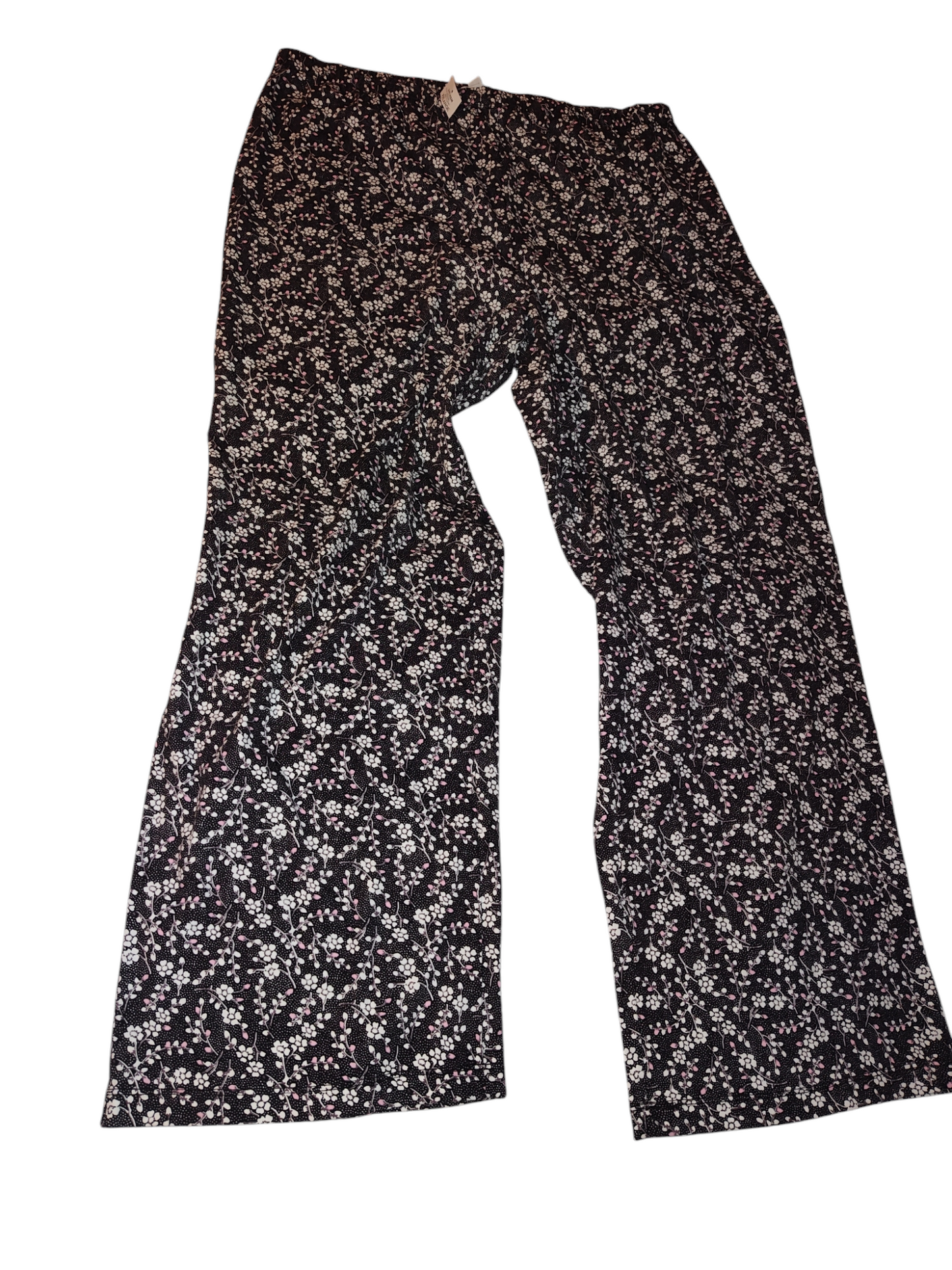 Charter Club Plus Size Cotton Button-Front Brushed Knit pajama pants only. (Top not included.) Floral XXL