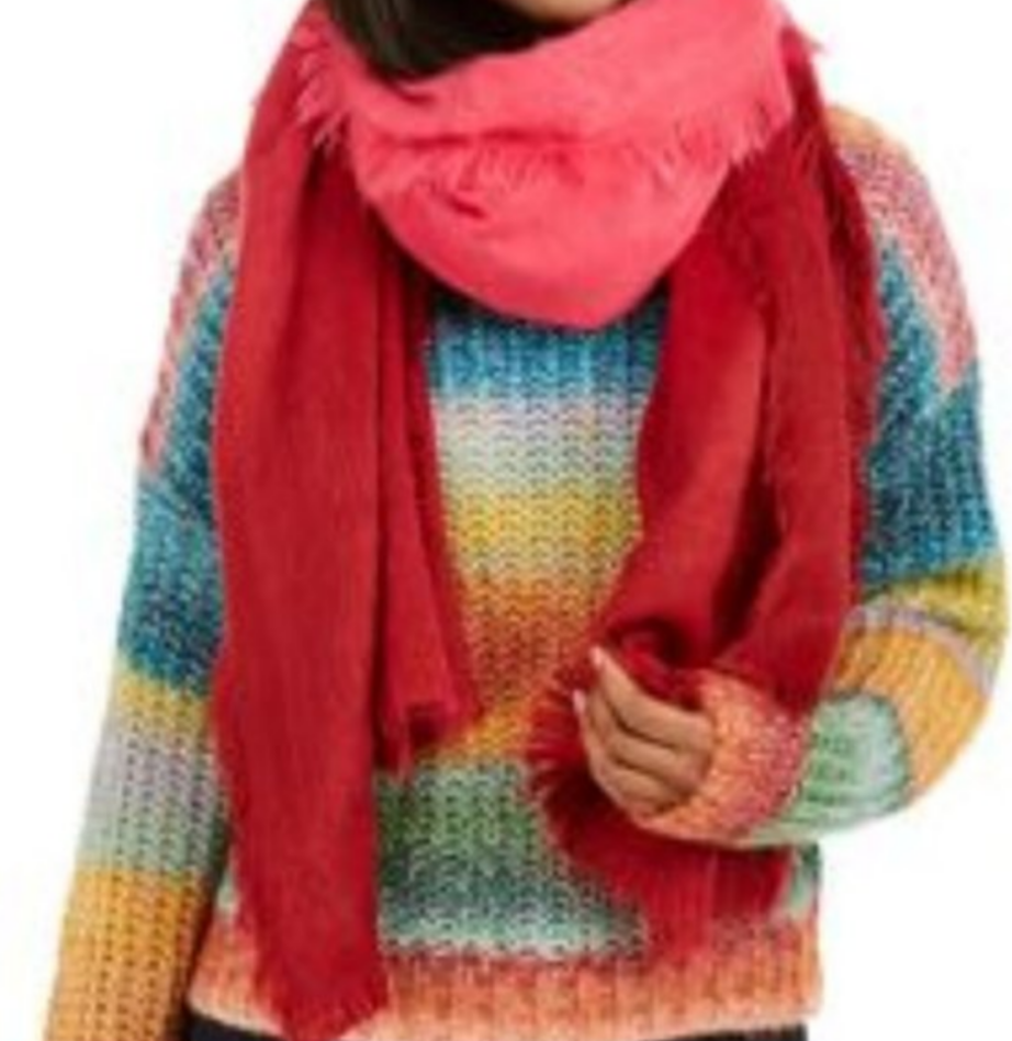 Nouvelle écharpe châle tissée ombrée DKNY. DY01001