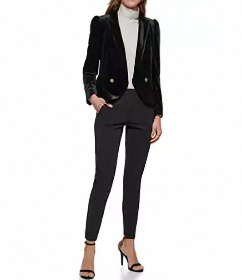 Veste péplum croisée à 2 boutons pour femme