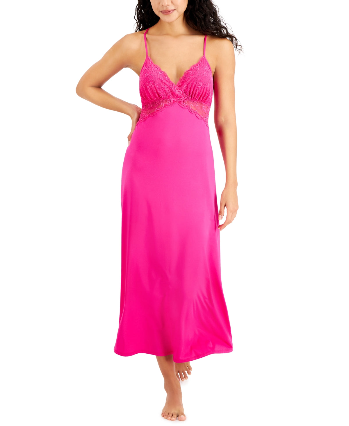 Chemise de nuit longue en dentelle INC International Concepts