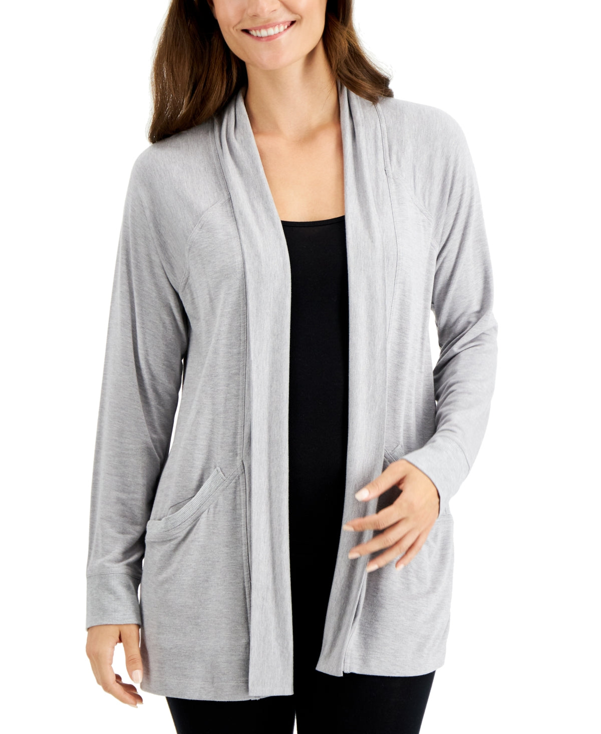 Alfani Womens Modal Pajama sleep Lounge Wrap Robe