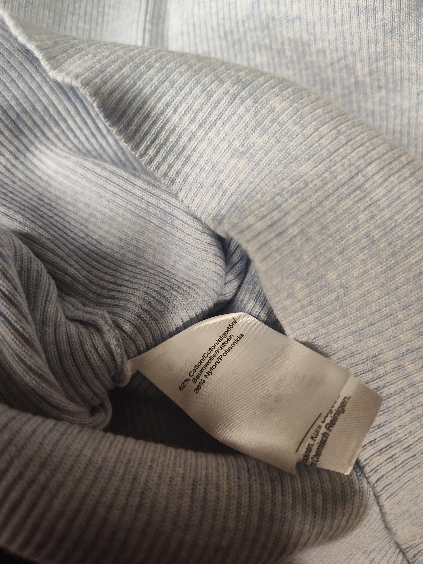 Pull polo DKNY Jeans en chambray chiné