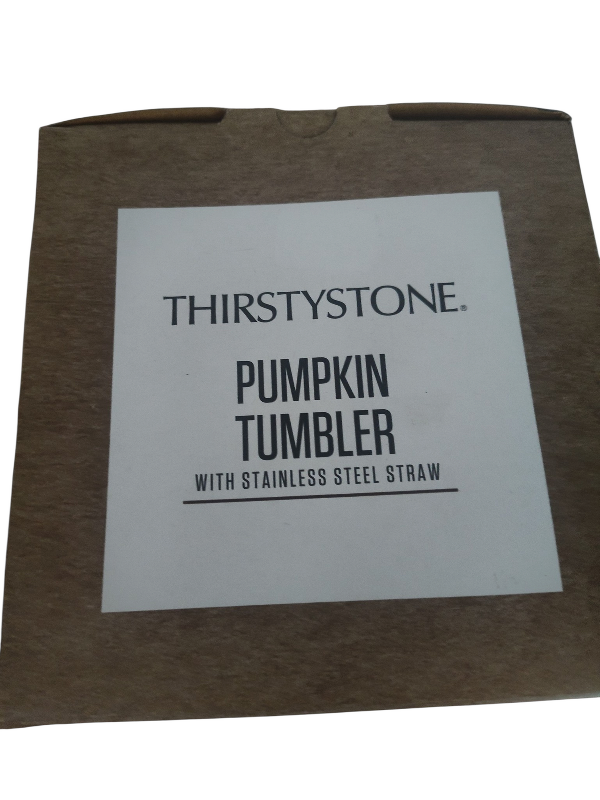 Thirstystone Covered Pumpkin Tumbler W Stainless Steel Straw