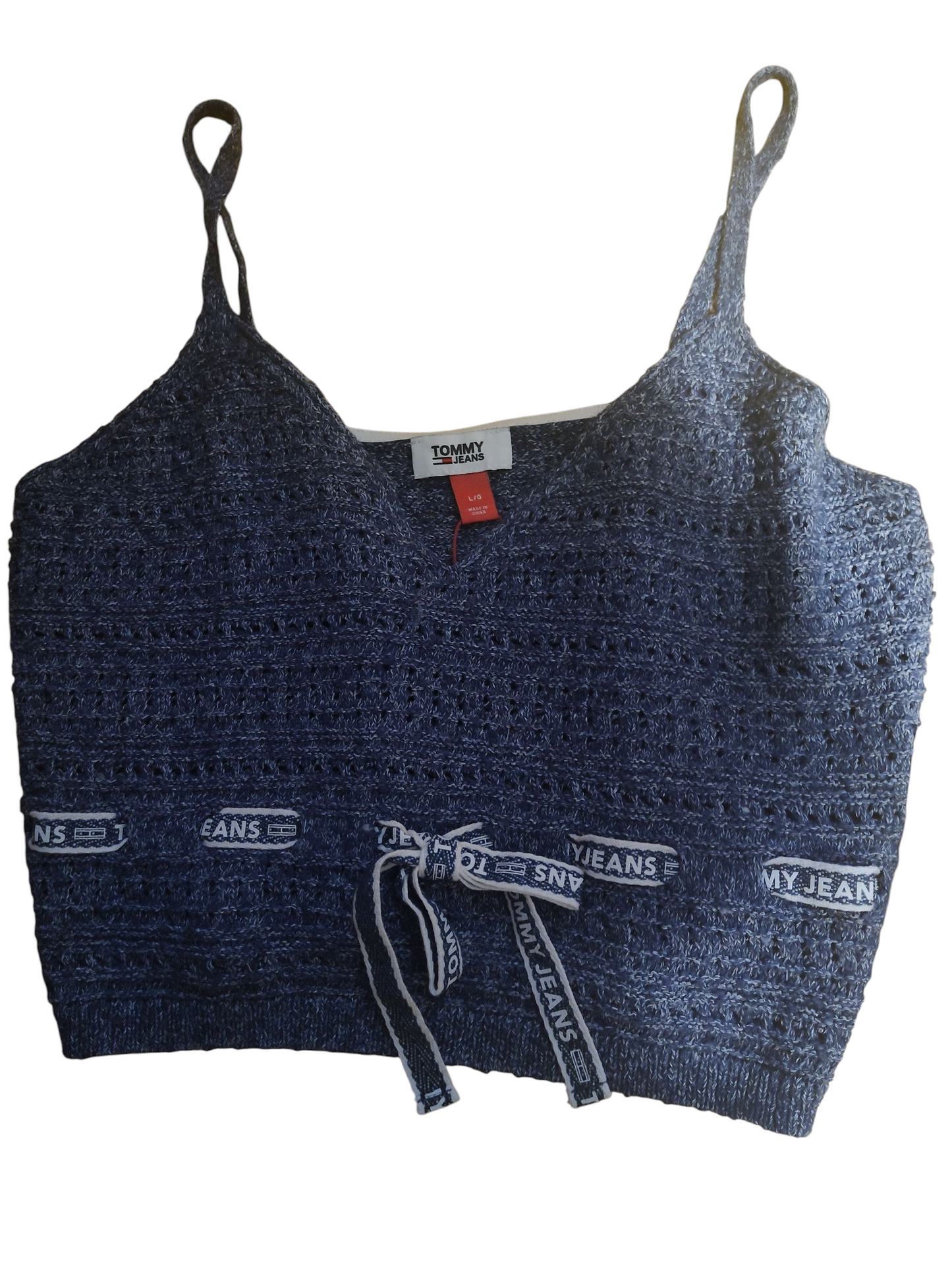 Haut court en crochet Tommy Jeans