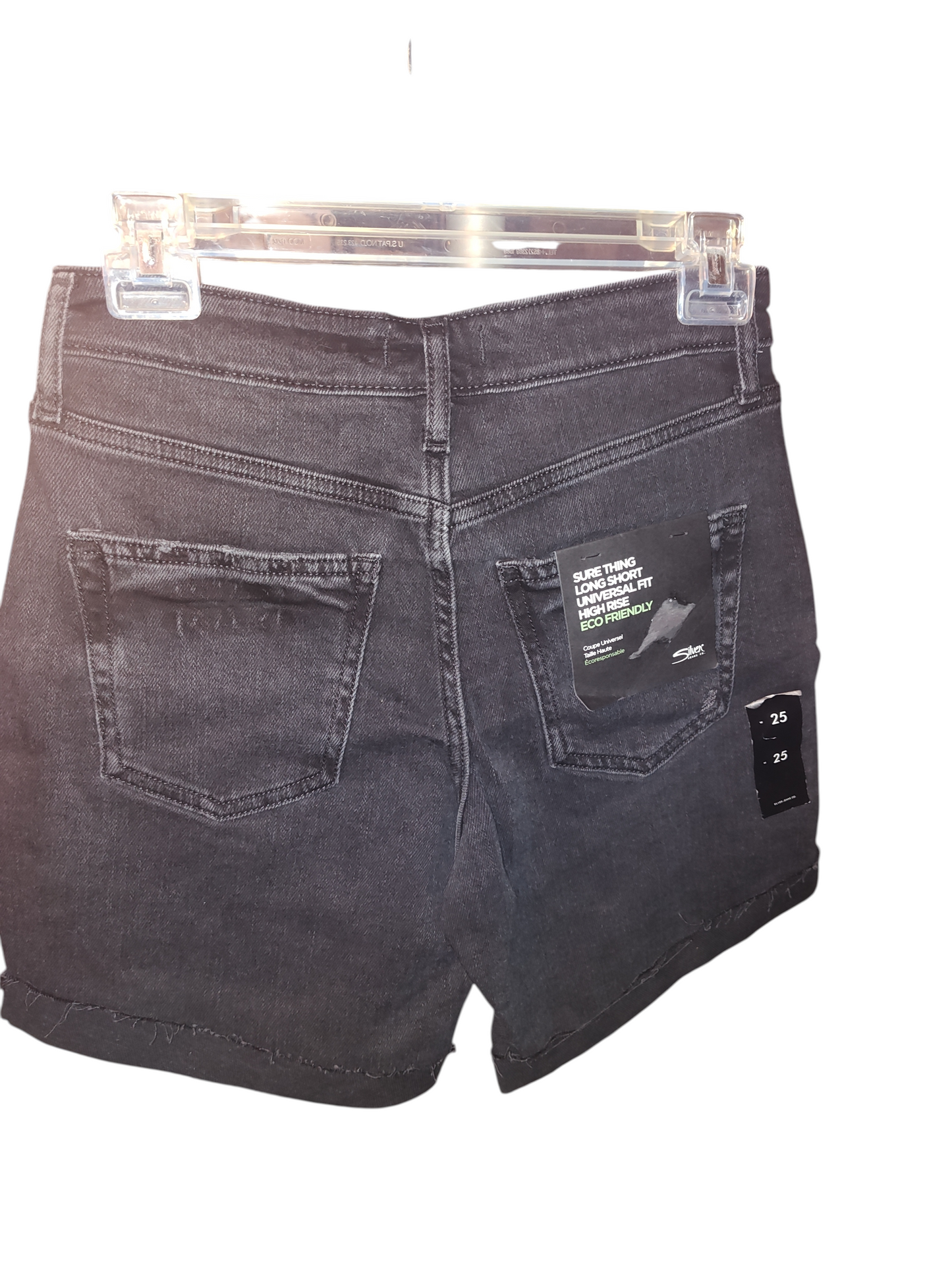 Silver Jeans Co. Women's Sure Thing High Rise Long denim Short-Legacy size 25/6.5
