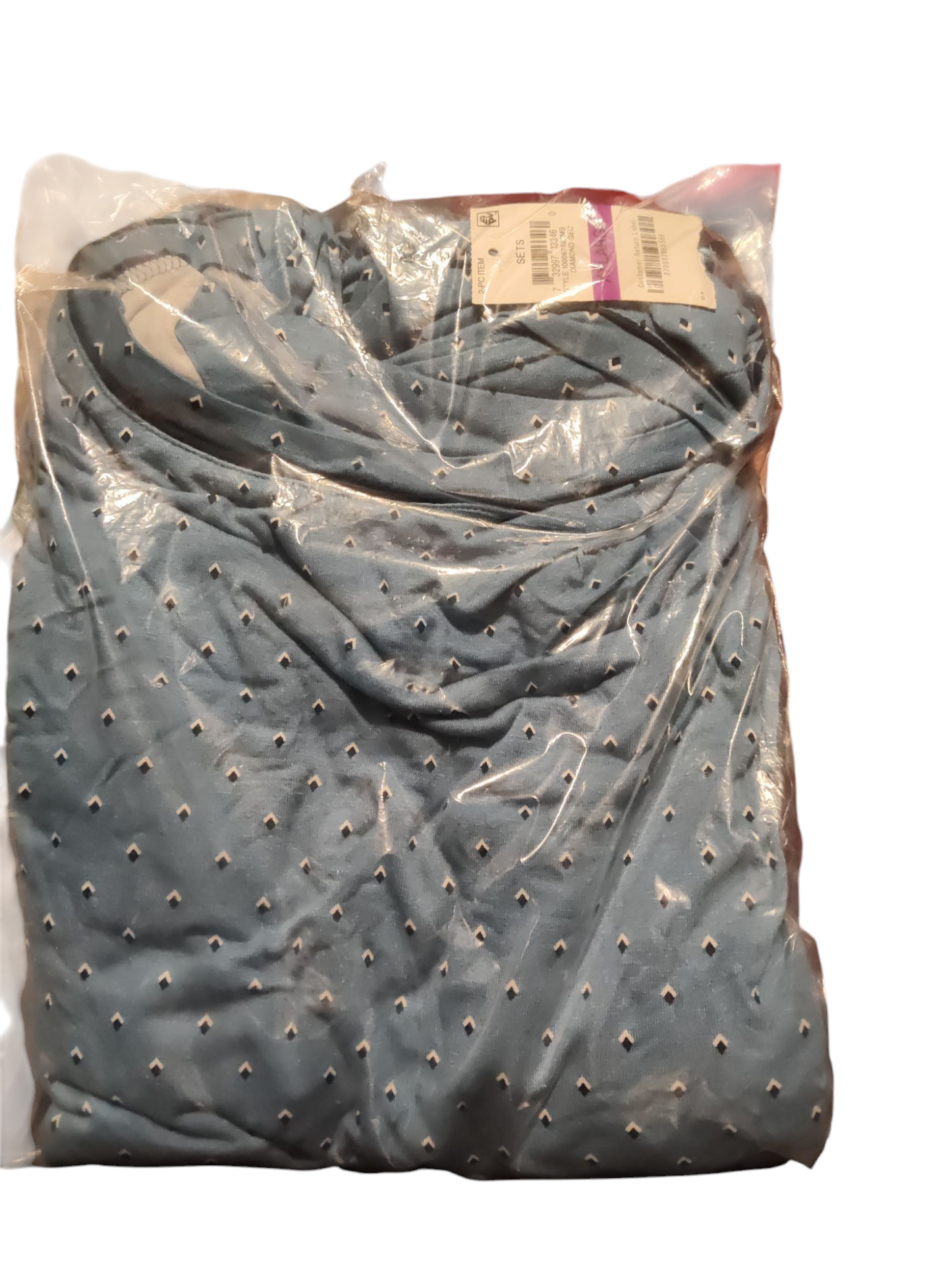 Alfani Printed Pajamas Set. Diamond Geo. XXL