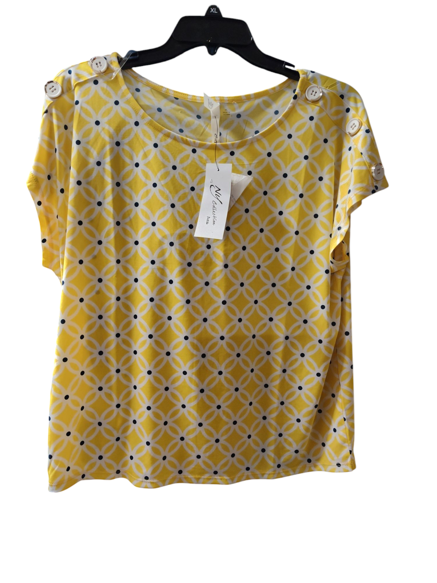 Petite taille courte allongée dorée noire à chevrons L