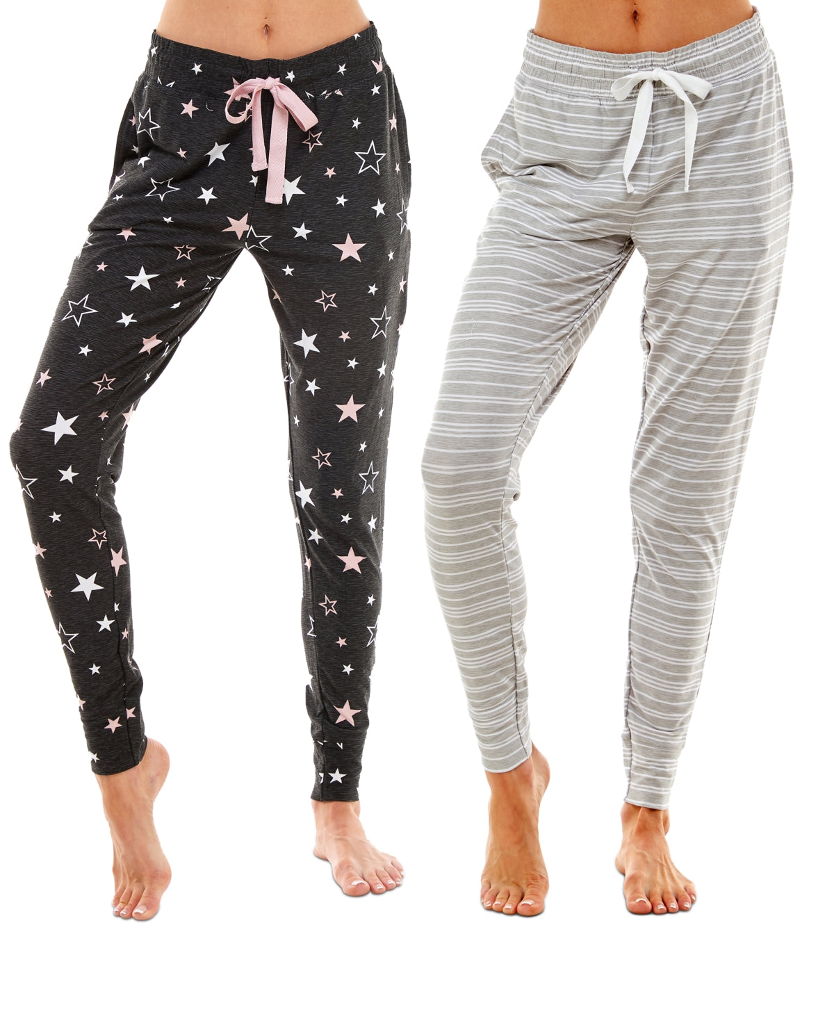 Roudelain, paquet de 2. Pantalon de pyjama jogger 1,2,3 rayures