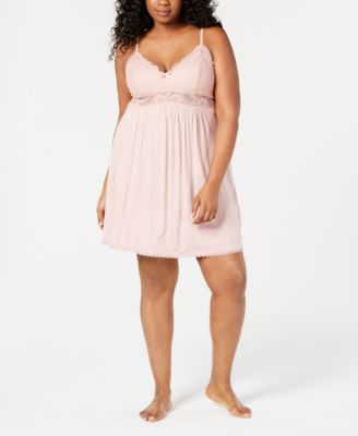 Nuisette grande taille à détails en dentelle Concepts Bright