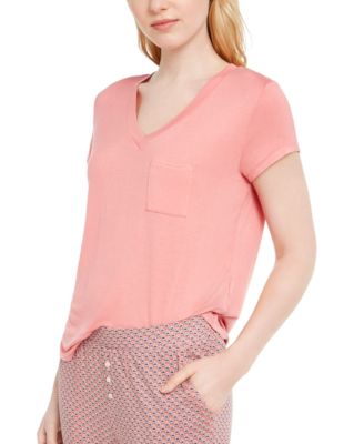 T-shirt de nuit en tricot ultra-doux Alfani chiné