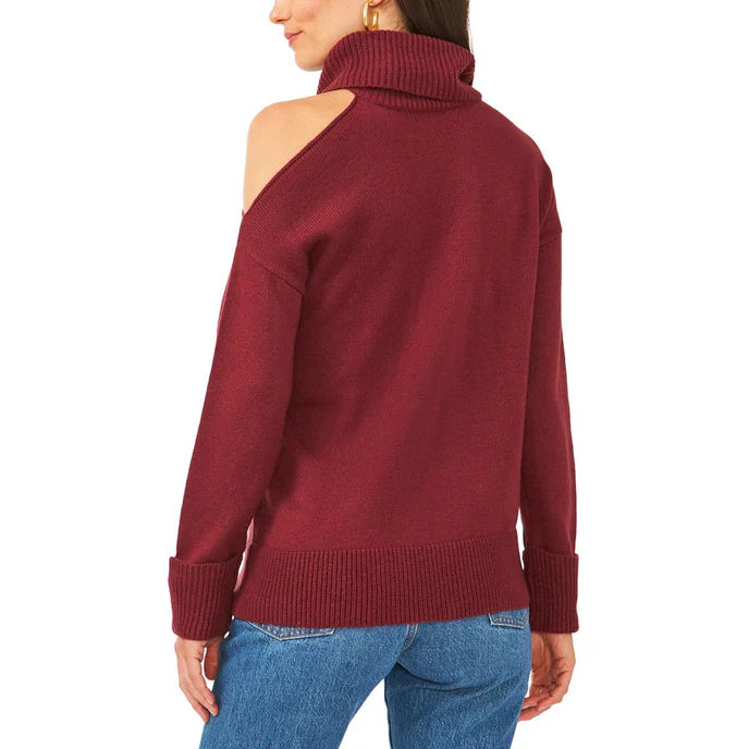 Women's Cold-Shoulder Sweater Top