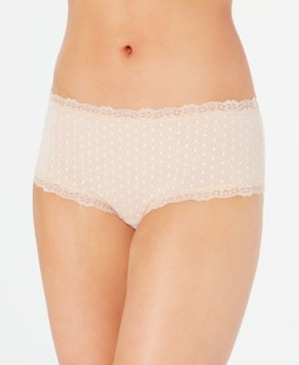 Sous-vêtement hipster en coton avec bordure en dentelle Jenni