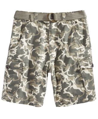 Ring of Fire Boys Jungle Camo Cargo Shorts Size 14