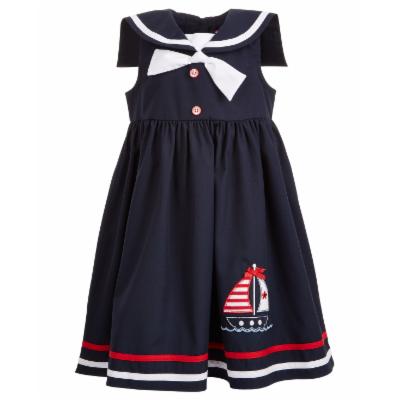 Good Lad Toddler Girls Nautical-Collar Navy