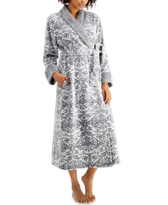 NEW Charter Club Long Floral Scroll Robe Floral Scroll XS/S
