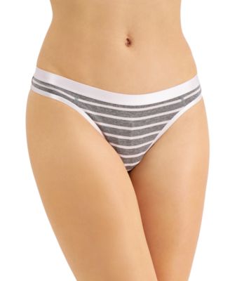 Jenni Womens Solid Thong Panty