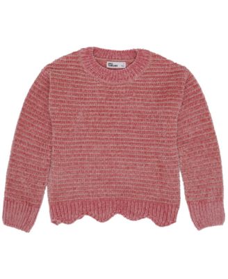 Epic Threads Girls Soft Striped Chenille Gold Lurex Sweater