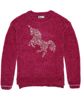 Epic Threads Toddler Girls Unicorn Sequin Long Sleeve Soft Sweater 2T/2