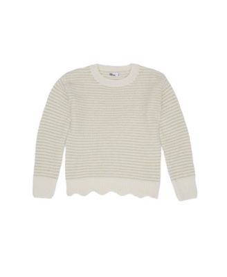 Epic Threads Girls Soft Striped Chenille Gold Lurex Sweater